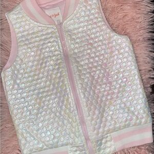Little girls Iridescent vest